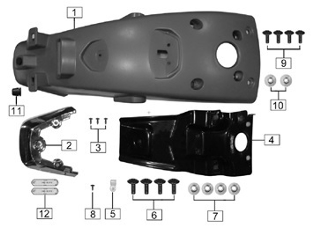 Stock Replacement Parts - Monterey - REAR FENDER ASSY - CSC